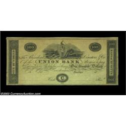 Boston, MA- The Union Bank $100 G246 ProofA Reed Proof example which was lot 1786 of the Abner Reed.