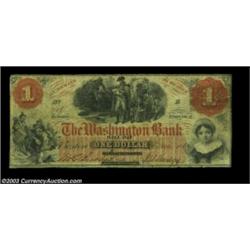 Boston, MA- The Washington Bank $1 Dec. 4, 1863 G12aAnother very rare note, this the sole legitimate