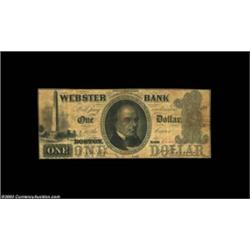 Boston, MA- Webster Bank $1 G2, G2aTwo pieces, both with an identical design, with one lacking the A