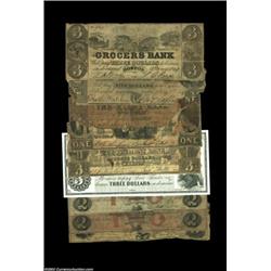 More Boston Notes.This interesting group includes:Boston, MA - Grocers Bank $3 Jan. 1, 1849 S5 Fine-