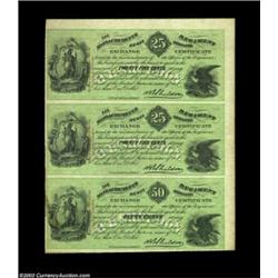 Unknown Location, MA- H.B. Sheldon (14th MA. Reg't) 25ó-25ó-50ó Keller MA-SA 025-025-050 Uncut Strip