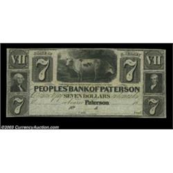 Paterson, NJ-Peoples Bank of Paterson $7, $9 G42, G46Two odd denomination remainders, the $7 About U