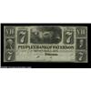 Image 1 : Paterson, NJ-Peoples Bank of Paterson $7, $9 G42, G46Two odd denomination remainders, the $7 About U