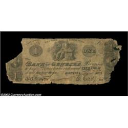 Batavia, NY - Bank of Genesee $1 Sept. 1, 1833 UNLThis unlisted design, likely a counterfeit, is the