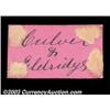 Image 2 : Cambridge, NY - Culver & Eldridge One CentA cardboard chit in pink and black with some evidence of m