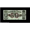 Image 1 : New York, NY- Charles Pfaff 50ó Harris UNLAnother rare piece, as Harris lists only one note (a 25ó e