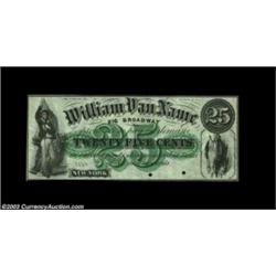 New York, NY- William Van Name 25ó Harris UNLOne of this run of Uncirculated New York City scrip iss