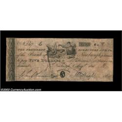 Newburgh, NY- Bank of Newburgh $5 Aug. 1, 1815 C52A very scarce early counterfeit on a bank which is