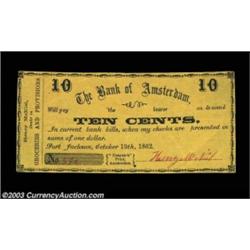 Port Jackson, NY - Henry McNiel Dealer in Groceries and Provisions 10ó Oct. 19, 1862A scarce scrip p