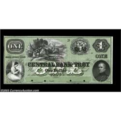 Troy, NY- Central Bank of Troy $1 G4a ProofA lovely ex-ABNCo archives sale Proof with a full green t