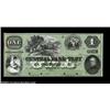 Image 1 : Troy, NY- Central Bank of Troy $1 G4a ProofA lovely ex-ABNCo archives sale Proof with a full green t