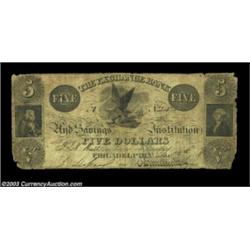 Philadelphia, PA - Exchange Bank $5 Dec. 9, 1858 Hoober 305-246Printed in black with multiple vignet