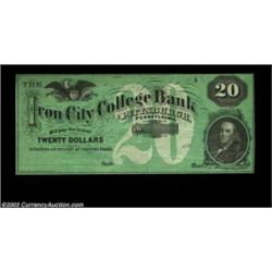 Three Pennsylvania College Notes.Easton, PA - United States Institute Bank $1 Schingoethe PA-250-1 C