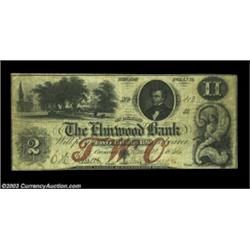 Cranston, RI - Elmwood Bank $2 Jan. 21, 1866 G4bA beautiful Fine-Very Fine example of this scarcer n