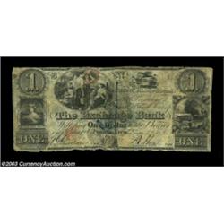 Providence, RI - Exchange Bank $1 Dec. 28, 1841 G9 Durand 1283A well circulated note with contempora