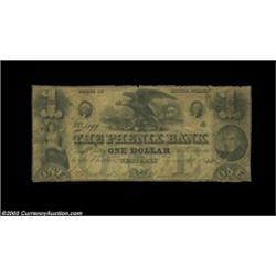 Westerly, RI - Phenix Bank $1 Jan. 1, 1845 G8 Durand 2479Well circulated with a few contemprary repa