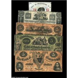 Five South Carolina Obsoletes.Charleston, SC - City of Charleston 15ó June, 1862 CU, poorly trimmedC