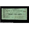 Image 1 : Jackson, TN- Jno. A. Taliaferro 25ó April, 1862 Garland 1244A scarce note which, unlike any other we