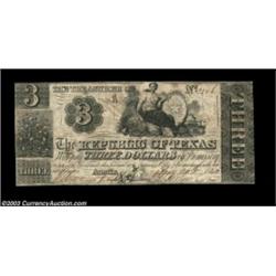 Austin, TX - Republic of Texas $3 Aug. 20, 1840 Cr. A3, Medlar 23This attractive and scarce $3 examp