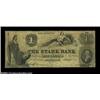 Image 1 : Bennington, VT- The Stark Bank $1 Jan. 1, 1852 G2 Coulter 14A very scarce note listed as SENC in Hax