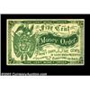 Image 1 : Bethel, VT- R.S. Adams 5ó Ad NoteAn ad note printed on the reverse of the Five Cent Money Order form