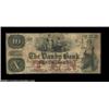 Image 1 : Danby, VT - Danby Bank $10 May 1, 1856 G16aAn ornate red denominational overprint is present. Numero
