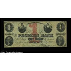 Derby Line, VT - Peoples Bank$1 July 1, 1862 S5 Coulter 10* Fine; $2 July 1, 1862 S10 Coulter 14* Fi