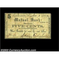 Fairhaven, VT- Davey & Nichols 5ó Nov. 1, 1862 Coulter UNLUnlisted in Coulter, and the only piece of