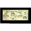 Image 1 : Londonderry, VT- Arnold's Store $5 Dec. 1, 1872 UNLA most interesting piece of late issue scrip, wit