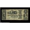 Image 1 : Manchester, VT- Battenkill Bank $1 Jan. 1, 1848 G2A very rare note listed as SENC in Haxby. Nice Fin