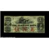 Image 1 : Montpelier, VT- The Vermont Bank $1 Oct. 1, 1859 UNLAnother note which is unlisted in Haxby (or Coul