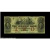 Image 1 : Montpelier, VT- The Vermont Bank $2 Oct. 1, 1856 UNLThis note, with its red overprint and printed da
