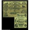 Image 1 : North Pownal, VT - E.M. Thompson5ó, 10ó, 25ó, 50ó Apr. 4, 1876, all grading VF to XF; $1, $2, $5 Sep