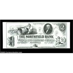 Northfield, VT- Northfield Bank $2 G8 ProofAn ex-ABNCo sale "Special Proof," produced later by the A