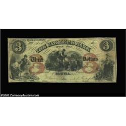 Orwell, VT - Farmers Bank$3 Aug. 6, 1855 A5 Coulter 13 Fine; $3 July 26, 1838 S10 Coulter 11 Fine; $