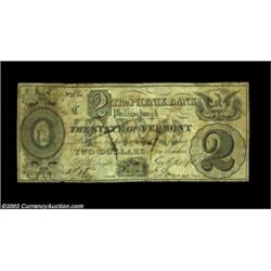 Phillipsburgh, VT- The Phenix Bank $2 July 2, 1840 S4 Coulter UNLA good example of how these notes w