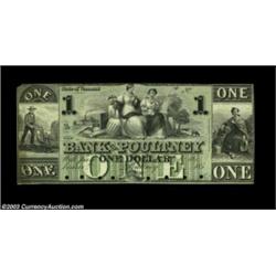 Poultney, VT- The Bank of Poultney $1 G14 a ProofA lovely green tinted Proof which is the Haxby plat