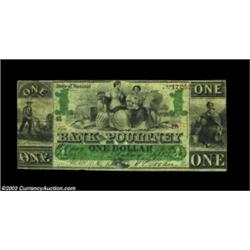 Poultney, VT- The Bank of Poultney $1 Sept. 4, 1863 G16A simply outstanding late issue American Bank