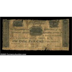 Salisbury, VT- Vermont Glass Factory $1.50 Feb. 13, 1813 Coulter 10Another very scarce early odd den