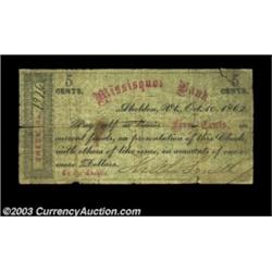 Sheldon, VT- Keith & Smith 5ó, 10ó, 50ó Coulter UNLThree notes from this issuer, all unlisted denomi