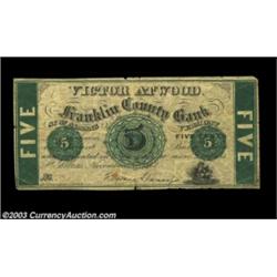 St. Albans, VT- Victor Atwood 5ó, 10ó Nov. 20, 1862 Coulter 1, Two pieces, the first Fine, the secon