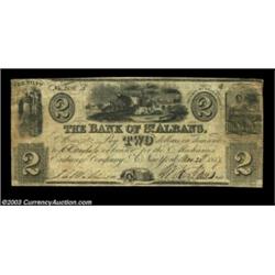 St. Albans- The Bank of St. Albans $2 (2), $3 (2) Nov. 1837 Coulter UNL, 9, 12, 15Four examples of t