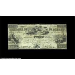 St. Albans, VT - Bank of St. Albans $3 Nov. 16, 1837 Wait 15A totally spurious issue promising redem