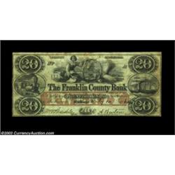 St. Albans, VT- The Franklin County Bank $20 July 10, 1864 G20aA nice example of this scarce denomin