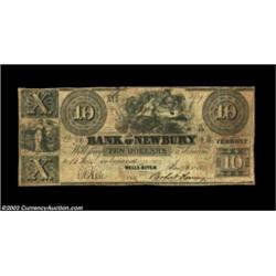 Wells River, VT- Bank of Newbury $10 Jan. 1, 1837 A5 Coulter 7A very scarce altered note which we've