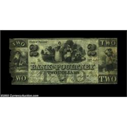 West Poultney- The Bank of Poultney $2 Sept. 1, 1852 G4aThe original issuing place for this bank, wh