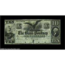 West Poultney, VT- The Bank of Poultney $10 G8A rare remainder of a note which is unlisted in Coulte