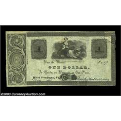 West Poultney, VT- Stanley & Mallary $1 May 1, [18]41 UNLLast in this excessively rare offering from