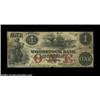Image 1 : Woodstock, VT- The Woodstock Bank $1 Jan. 1, 1857 G4bA nice example of this very rare note. Fine-Ver