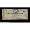 Image 1 : Norfolk County, VA- County of Norfolk $4 July 22, 1861 Jones CN06-04A rare note listed as R6-G in th